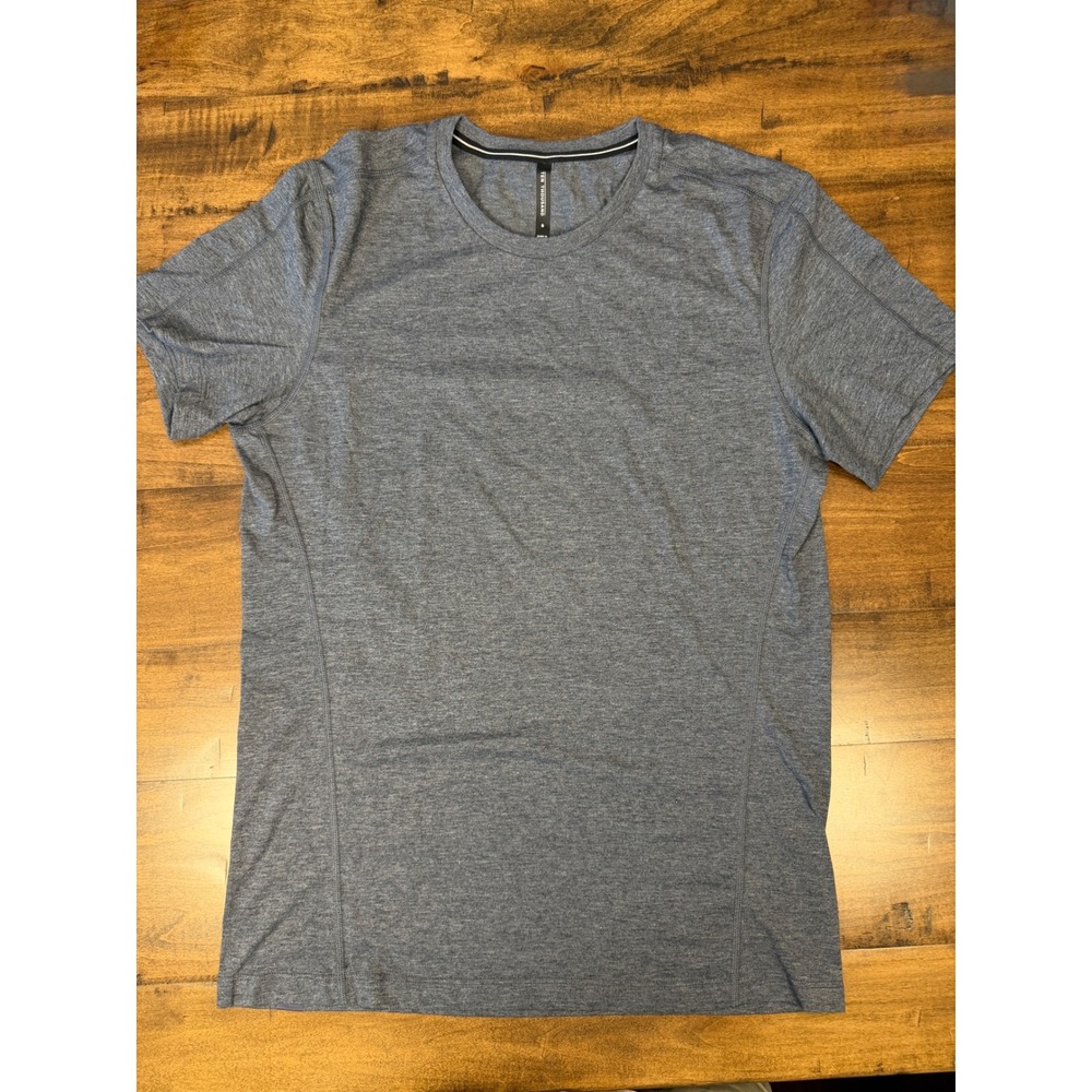 Ten Thousand Mens Versatile Shirt Blue Heather Training Gym Tee Size S
